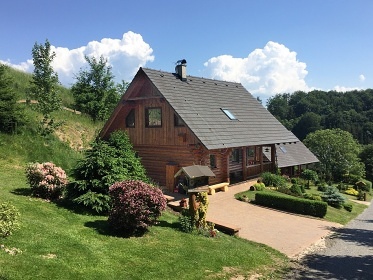 Srub a koupací sud - Adršpach - Stolová hora Ostaš