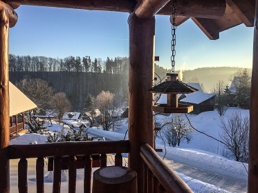 Srub a koupací sud - Adršpach - Stolová hora Ostaš