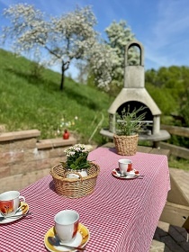 Srub a koupací sud - Adršpach - Stolová hora Ostaš