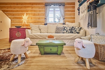 Roubenka sauna a kachlov kamna - Velk pa