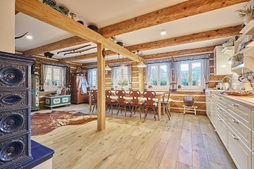 Roubenka sauna a kachlov kamna - Velk pa