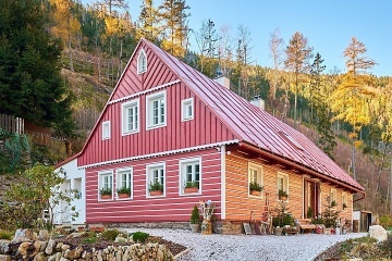 Roubenka sauna a kachlov kamna - Velk pa