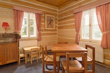 Chalupa se saunou - vhled na al - Krkonoe