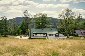 Chalupa se saunou - vhled na al - Krkonoe