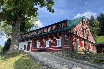 Chalupa se saunou - vhled na al - Krkonoe