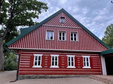 Chalupa se saunou - vhled na al - Krkonoe