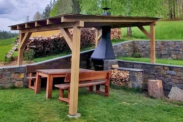 Chalupa sauna a kachlov kamna - Vrbno p. Praddem