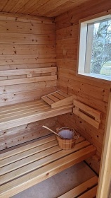 Chalupa sauna a kachlov kamna - Vrbno p. Praddem