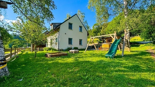 Chalupa sauna a kachlov� kamna - Vrbno p. Prad�dem