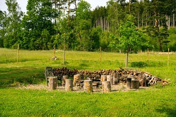 Chalupa sauna a kachlov� kamna - Vrbno p. Prad�dem