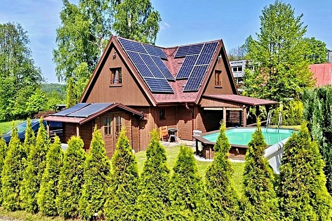 Chata terasa a bazn - Prodn rezervace Rejvz