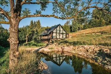 Chata na samot - wellness a jezrko - Beskydy