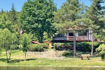 Chata se saunou - pehrada Hracholusky