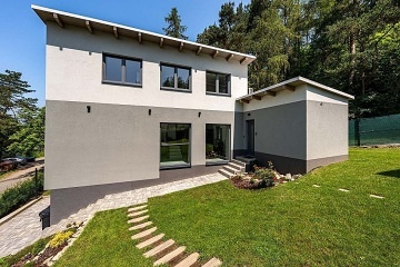 Dv� chaty - Fajt�v kopec - p�ehrada Mosti�t�