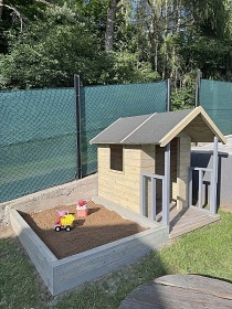 Dv� chaty - Fajt�v kopec - p�ehrada Mosti�t�