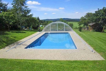 Chalupa Orl�k nad Vltavou - baz�n a sauna