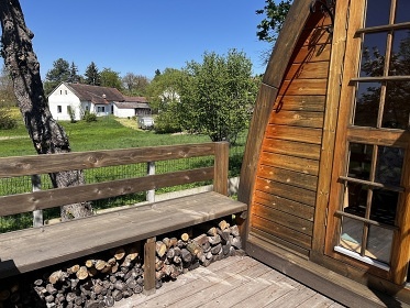 Chalupa Orl�k nad Vltavou - baz�n a sauna