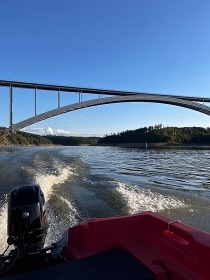 Chalupa Orl�k nad Vltavou - baz�n a sauna