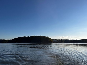 Chalupa Orl�k nad Vltavou - baz�n a sauna