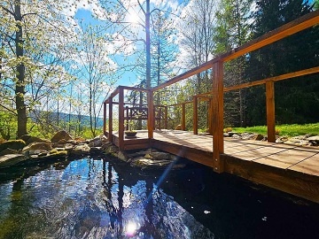 Jesenick� chalupa - jez�rko s molem - Such� vrch