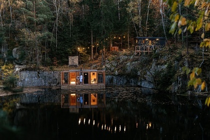 Wellness chata a sauna na vod� - Kamenn� trouba