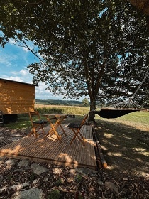 Glamping se saunou Pod rybn��ky - CHKO Brdy