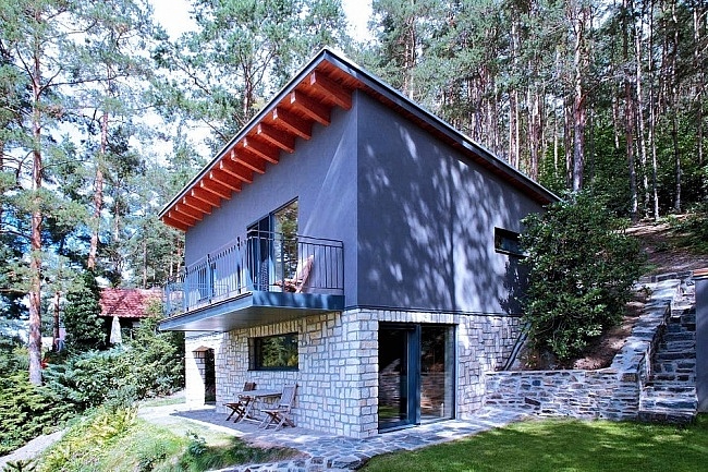 Chata Slapská přehrada - s loďkou - Nahoruby