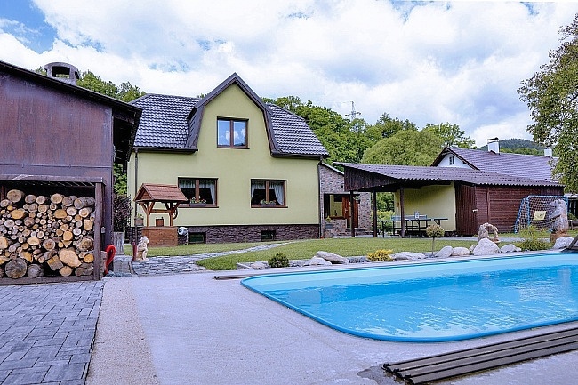 Chalupa bazén, sauna, vířivka - Jeseníky - Šumpersko