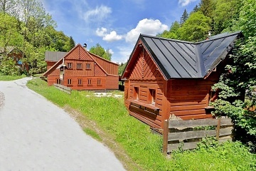 Chalupa Krkonoše - koupací sud - Velká Úpa