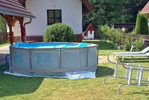 Chata s bazénem - Rožmberk - přehrada Lipno