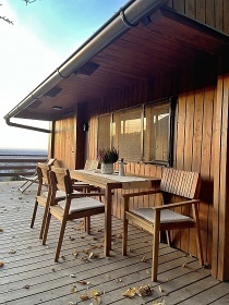 Chata a koupac sud s vhledem - Hostnsk vrchy