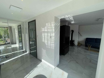 Chata a koupac rybnk - ern hora - Jansk Lzn