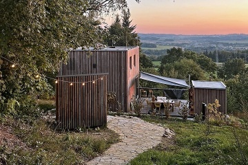 Wellness chata - Glamping s v�hledem - hrad Lipnice