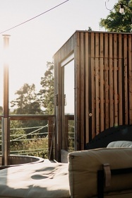 Wellness chata - Glamping s v�hledem - hrad Lipnice