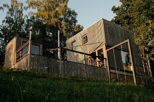 Wellness chata - Glamping s výhledem - hrad Lipnice