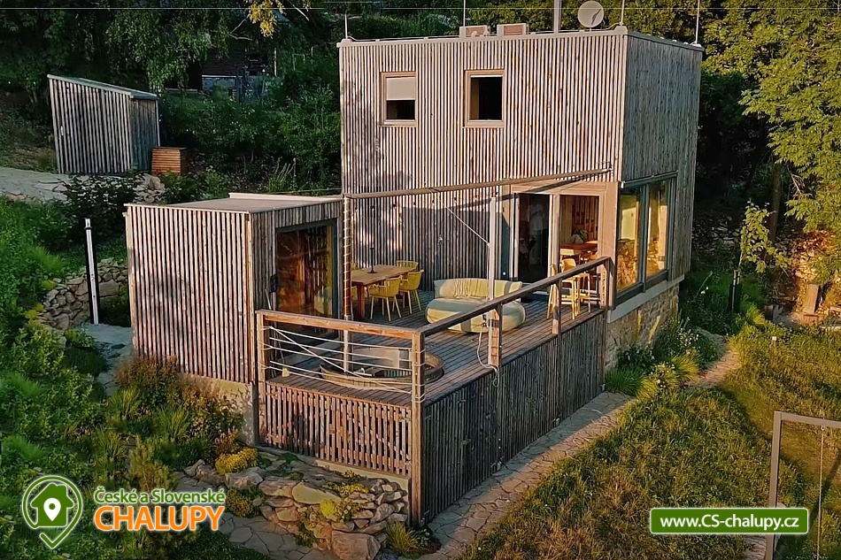 Wellness chata - Glamping s výhledem - hrad Lipnice