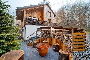 Wellness chata - vodn ndr Pastviny - Orlick hory