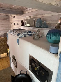 Wellness chalupa s kachlov�mi kamny - p�ehrada V�r