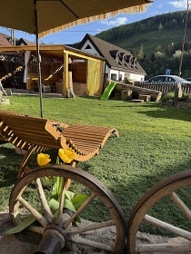 Wellness chalupa s kachlov�mi kamny - p�ehrada V�r