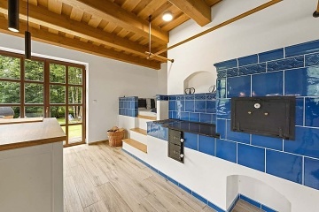 Wellness chalupa s baz�nem a kachlov�mi kamny