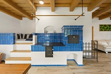 Wellness chalupa s baz�nem a kachlov�mi kamny