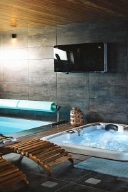 Wellness chata a baz�n - z�mek Konopi�t� - Blan�k