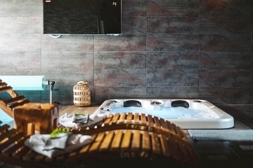 Wellness chata a baz�n - z�mek Konopi�t� - Blan�k