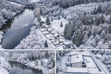 Chata se saunou u lesa - Hracholusk� p�ehrada