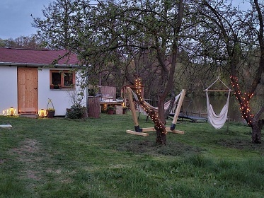 Glamping chata a koupac� sud - vodn� z�mek Blatn�