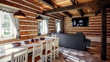 Dv� roubenky s wellness - Stezka Zemsk� br�na