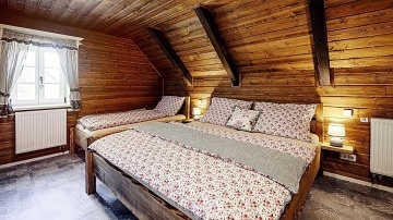 Dv� roubenky s wellness - Stezka Zemsk� br�na