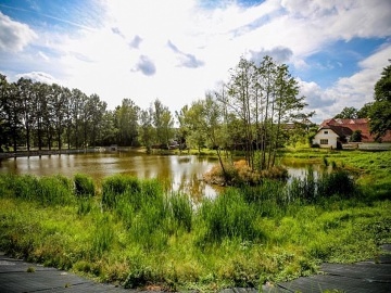 Chalupa s venkovn�m baz�nem - Vyso�ina