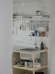 Roubenka pec a koupac� sud - u Jizersk�ch hor a Krkono�