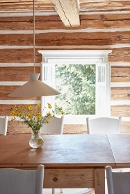 Roubenka pec a koupac� sud - u Jizersk�ch hor a Krkono�